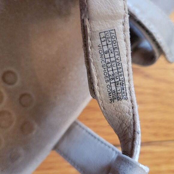 Vionic 11 Metallic Gold Leather Slingbacks Comfort Orthaheel JODIE Open Toe‎ - Picture 3 of 9